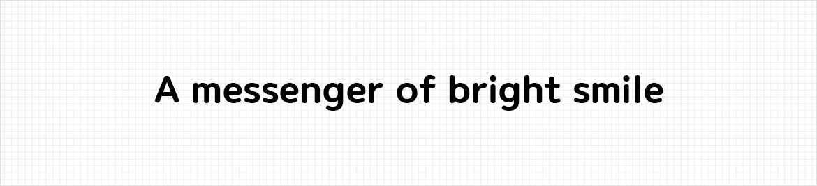 An image showing the difference between bold and regular in Binggrae font.